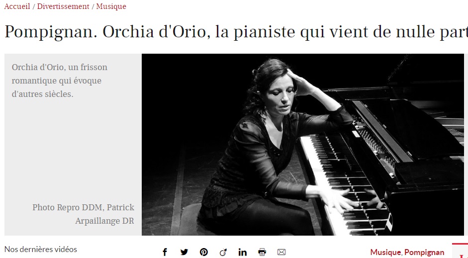 Orchia d'Orio, la pianiste qui vient de nulle part
