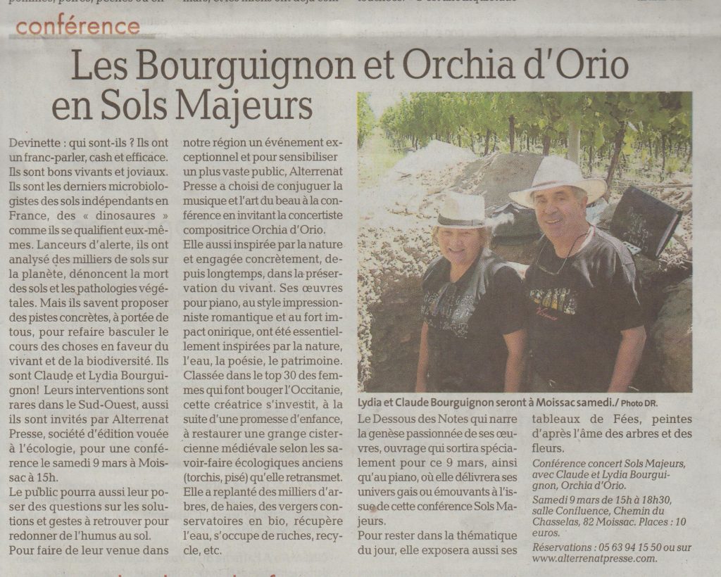 Les Bourguignon et Orchia d'Orio en Sols Majeurs